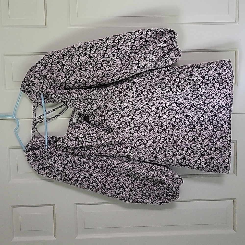 The Frolic women's puff sleeve mini dress sz 4 NWT